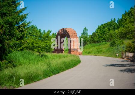 Grand Rapids, MI USA - 30. Mai 2016: Grand Rapids Arch im Frederik Meijer Garden Stockfoto