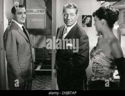 Touches Pas au Grisbi-Jahr: 1954 - Frankreich / Italien Jean Gabin, Lino Ventura, Jeanne Moreau Regisseur: Jacques Becker Stockfoto