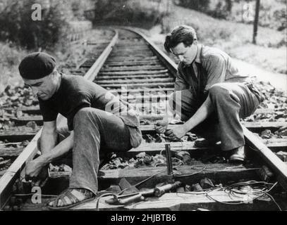 La Bataille du Rail Jahr: 1946 Frankreich Regie: René Clément Palme d'Or Cannes 1946 Frankreich Stockfoto