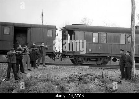 La Bataille du Rail Jahr: 1946 Frankreich Regie: René Clément Palme d'Or Cannes 1946 Frankreich Stockfoto