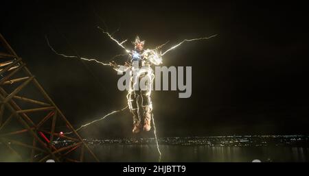 Spider-man: No Way Home Jahr : 2021 USA Regie : Jon Watts Electro Stockfoto