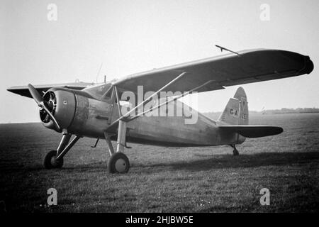 Ein Flugzeug auf dem Flugplatz Sywell im Jahr 1960s Stockfoto