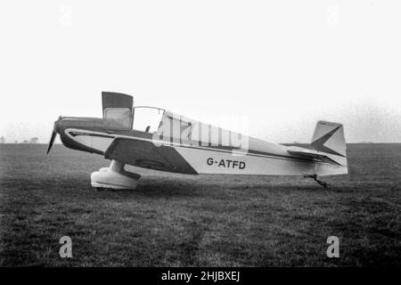 Ein Flugzeug auf dem Flugplatz Sywell im Jahr 1960s Stockfoto