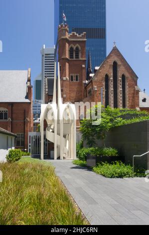 Perth / Australien - Betongewölbe an der Cadagon Song School für den anglikanischen Kathedral von St. George von Palassis Architects Stockfoto