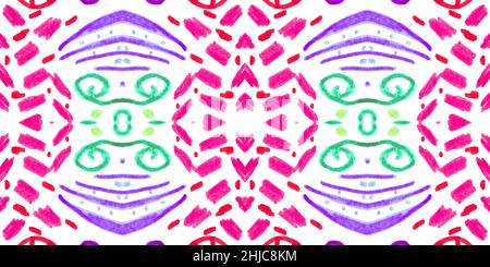 Retro-Mosaikmuster. Abstrakter geometrischer ethnischer Hintergrund. Stockfoto