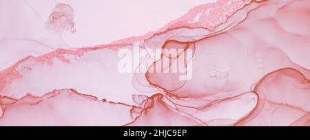 Luxuriöser Marmor Aus Dem Frühling. Acryldarstellung. Flüssigkeit Stockfoto