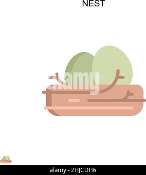 Einfaches Vektorsymbol verschachteln. Illustration Symbol Design-Vorlage für Web mobile UI-Element. Stock Vektor