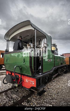 Zug touristique de la Baie de Somme , Chemins de fer économiques Stockfoto