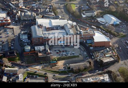 Luftaufnahme der Haribo Süßfabrik in Pontefract, West Yorkshire Stockfoto