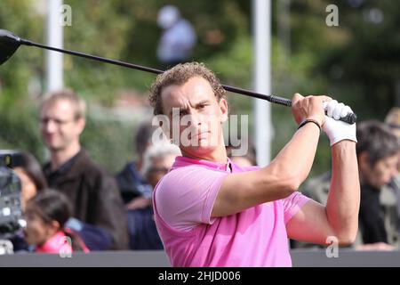 SAINT NOM LA BRETECHE, FRANKREICH, 4. OKTOBER 2013 : Golfer in Aktion bei der Sevriano Ballesteros Trophäe 2013 Stockfoto