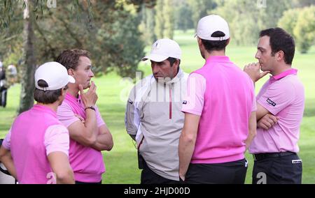 SAINT NOM LA BRETECHE, FRANKREICH, 4. OKTOBER 2013 : Golfer in Aktion bei der Sevriano Ballesteros Trophäe 2013 Stockfoto