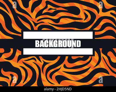 Tiger Fell print Stock Vektor