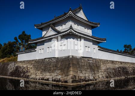 Weltkulturerbe: Burg Nijo (Nijo-jo), Kyoto, Japan. Erbaut 1603 und fertiggestellt 1626. Residenz des ersten Tokugawa Shogun Ieyasu. Das ist es Stockfoto