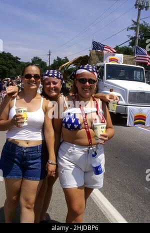 USA älteste Parade Unabhängigkeitstag glücklich 4.. Juli Stockfoto