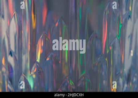 Abstrakter unscharfer Hintergrund mit Lichtlecks und Reflexionen. Stockfoto