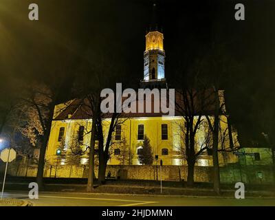 Bolesławiec, deutsch Bunzlau, schlesisch Bunzel, ist eine Stadt im Powiat Bolesławiecki in der Woiwodschaft Niederschlesien in Polen.28.01.2022 Stockfoto