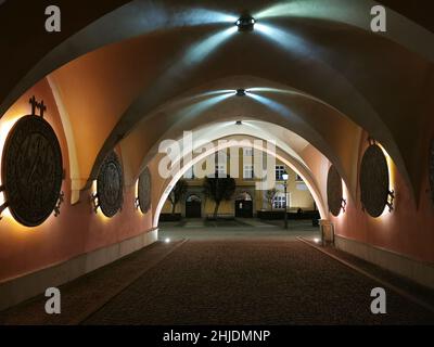 Bolesławiec, deutsch Bunzlau, schlesisch Bunzel, ist eine Stadt im Powiat Bolesławiecki in der Woiwodschaft Niederschlesien in Polen.28.01.2022 Stockfoto