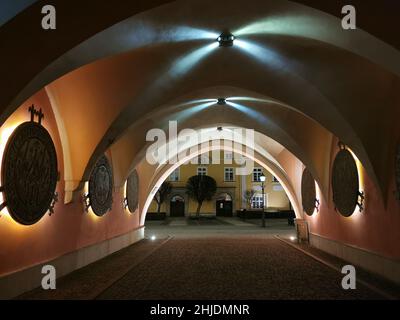 Bolesławiec, deutsch Bunzlau, schlesisch Bunzel, ist eine Stadt im Powiat Bolesławiecki in der Woiwodschaft Niederschlesien in Polen.28.01.2022 Stockfoto