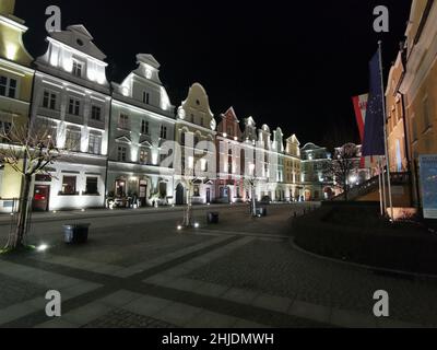 Bolesławiec, deutsch Bunzlau, schlesisch Bunzel, ist eine Stadt im Powiat Bolesławiecki in der Woiwodschaft Niederschlesien in Polen.28.01.2022 Stockfoto
