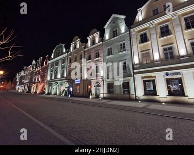 Bolesławiec, deutsch Bunzlau, schlesisch Bunzel, ist eine Stadt im Powiat Bolesławiecki in der Woiwodschaft Niederschlesien in Polen.28.01.2022 Stockfoto