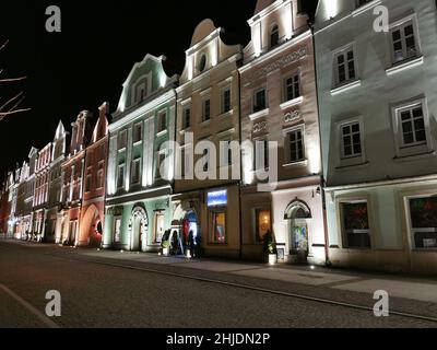 Bolesławiec, deutsch Bunzlau, schlesisch Bunzel, ist eine Stadt im Powiat Bolesławiecki in der Woiwodschaft Niederschlesien in Polen.28.01.2022 Stockfoto