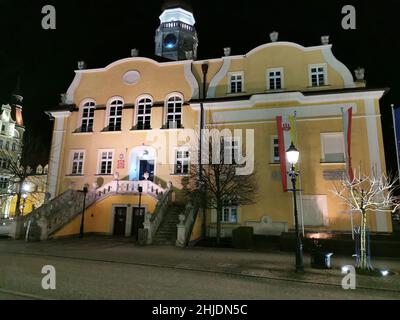 Bolesławiec, deutsch Bunzlau, schlesisch Bunzel, ist eine Stadt im Powiat Bolesławiecki in der Woiwodschaft Niederschlesien in Polen.28.01.2022 Stockfoto