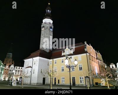 Bolesławiec, deutsch Bunzlau, schlesisch Bunzel, ist eine Stadt im Powiat Bolesławiecki in der Woiwodschaft Niederschlesien in Polen.28.01.2022 Stockfoto