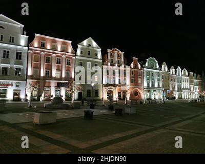 Bolesławiec, deutsch Bunzlau, schlesisch Bunzel, ist eine Stadt im Powiat Bolesławiecki in der Woiwodschaft Niederschlesien in Polen.28.01.2022 Stockfoto
