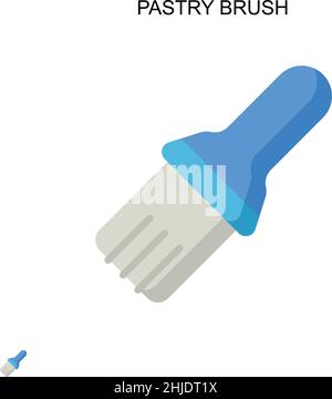 Einfaches Vektorsymbol für die Gebäckbürste. Illustration Symbol Design-Vorlage für Web mobile UI-Element. Stock Vektor