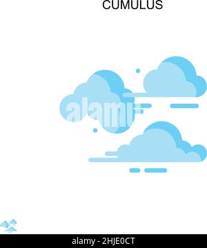 Einfaches Vektorsymbol Cumulus. Illustration Symbol Design-Vorlage für Web mobile UI-Element. Stock Vektor