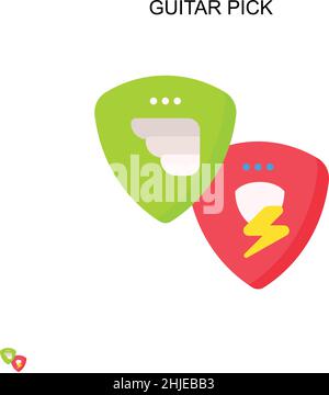 Gitarre Pick einfache Vektor-Symbol. Illustration Symbol Design-Vorlage für Web mobile UI-Element. Stock Vektor