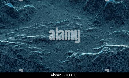 Leuchtende digitale Landschaft. Technologiekonzept Stockfoto