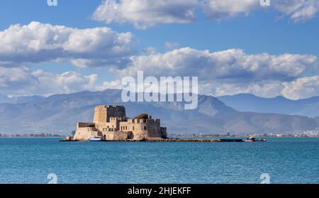 Burg Bourtzi, Nafplio, Griechenland Stockfoto