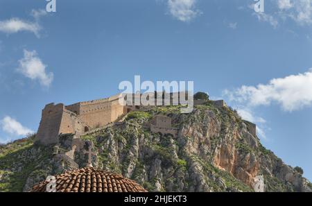 Festung Palamidi, Nafplio, Griechenland. Stockfoto