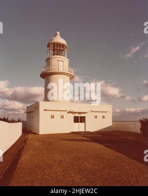 Tōdai, hachijōjima.gescannte Kopie des Archivfotos Japan Landscape.Lighthouse, Hachijojima Stockfoto