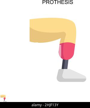Einfaches Vektorsymbol für Prothese. Illustration Symbol Design-Vorlage für Web mobile UI-Element. Stock Vektor