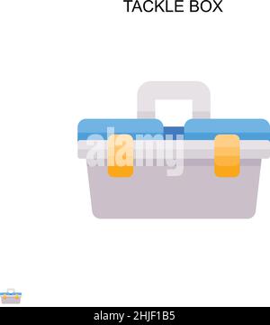 Einfaches Vektorsymbol für die Tackle Box. Illustration Symbol Design-Vorlage für Web mobile UI-Element. Stock Vektor
