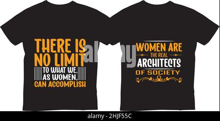 Women's Day T-Shirt-Design, Dieses Design ist am besten für T-Shirts, Tassen, und auch alle anderen Zwecke. Stock Vektor