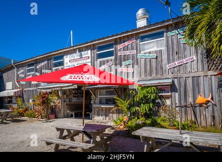 City Seafood Restaurant in Everglades City im Südwesten von Florida USA Stockfoto