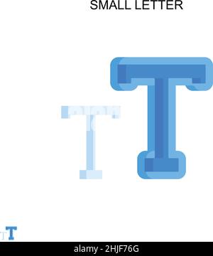 Einfaches Vektorsymbol für kleine Buchstaben. Illustration Symbol Design-Vorlage für Web mobile UI-Element. Stock Vektor