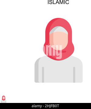 Islamisches einfaches Vektor-Symbol. Illustration Symbol Design-Vorlage für Web mobile UI-Element. Stock Vektor