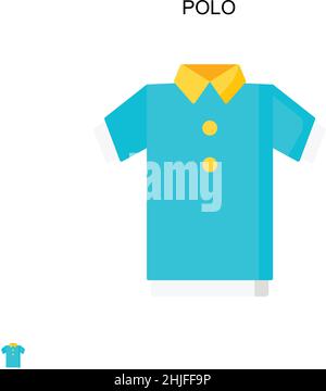 Einfaches Vektor-Symbol für Polo. Illustration Symbol Design-Vorlage für Web mobile UI-Element. Stock Vektor