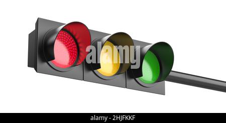 Rot an der Ampel Stockfoto