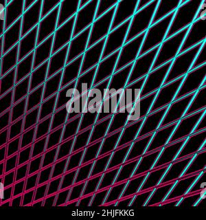 Abstrakter Hintergrund mit buntem Mesh, 3D Illustration Stockfoto