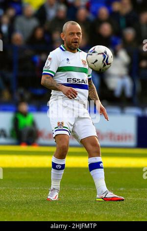 Birkenhead, Großbritannien. 29th Januar 2022. Jay Spearing von Tranmere Rovers während des zweiten Spiels der Sky Bet League zwischen Tranmere Rovers und Forest Green Rovers im Prenton Park am 29th 2022. Januar in Birkenhead, England. (Foto von Tony Taylor/phcimages.com) Quelle: PHC Images/Alamy Live News Stockfoto