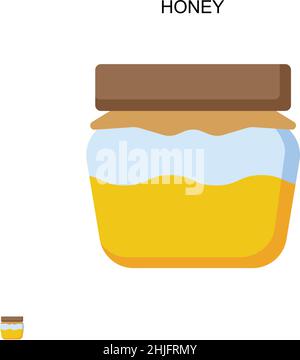Einfaches Vektorsymbol „Honig“. Illustration Symbol Design-Vorlage für Web mobile UI-Element. Stock Vektor