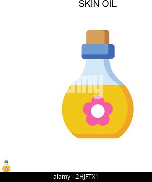 Einfaches Vektorsymbol für Hautöl. Illustration Symbol Design-Vorlage für Web mobile UI-Element. Stock Vektor