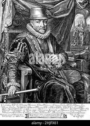 Porträt von Wilhelm dem Stillen, Prinz von Oranien (1533 - 1584) Führer des Niederländischen Aufstands gegen die spanischen Habsburger Stockfoto