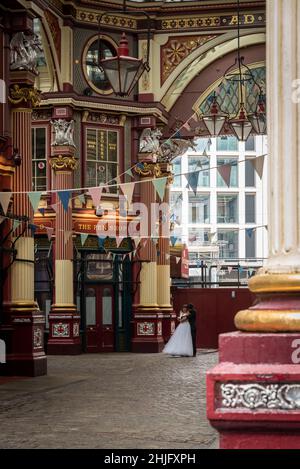 Leadenhall Marekt an einem ruhigen Tag Stockfoto