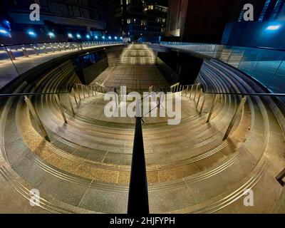 Kreisförmige Treppen Stockfoto